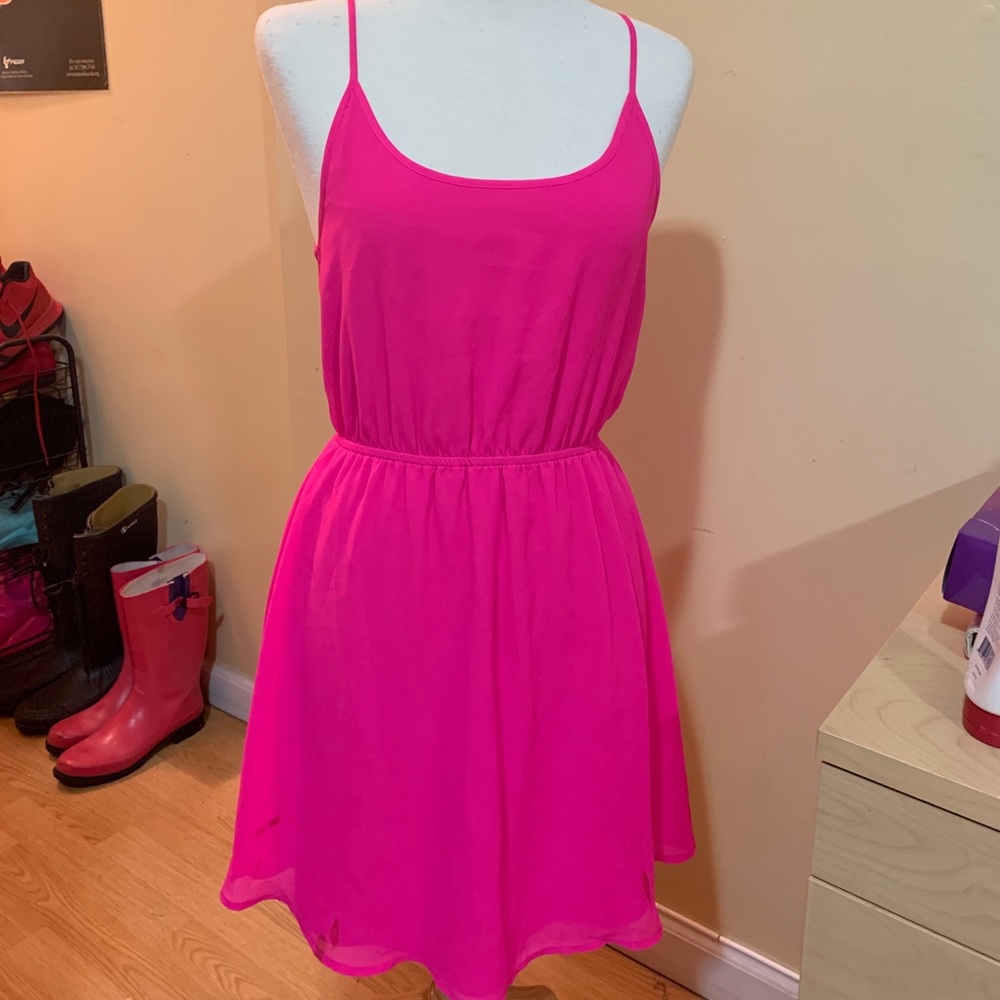 Fuchsia short dress